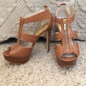 Michael Kors Brown Leather Heels